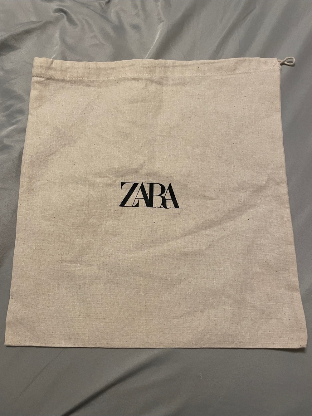 Zara large size cotton dust bag